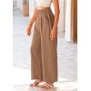 imagePRETTYGARDEN Wide Leg Pants for Women Trendy 2026 Fall High Waisted Business Casual Outfits Work Pant TrousersKhaki