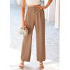 imagePRETTYGARDEN Wide Leg Pants for Women Trendy 2026 Fall High Waisted Business Casual Outfits Work Pant TrousersKhaki
