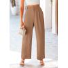 imagePRETTYGARDEN Wide Leg Pants for Women Trendy 2026 Fall High Waisted Business Casual Outfits Work Pant TrousersKhaki