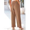 imagePRETTYGARDEN Wide Leg Pants for Women Trendy 2026 Fall High Waisted Business Casual Outfits Work Pant TrousersKhaki