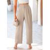 imagePRETTYGARDEN Wide Leg Pants for Women Trendy 2026 Fall High Waisted Business Casual Outfits Work Pant TrousersLight Khaki