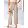 imagePRETTYGARDEN Wide Leg Pants for Women Trendy 2026 Fall High Waisted Business Casual Outfits Work Pant TrousersLight Khaki