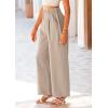 imagePRETTYGARDEN Wide Leg Pants for Women Trendy 2026 Fall High Waisted Business Casual Outfits Work Pant TrousersLight Khaki