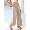 imagePRETTYGARDEN Wide Leg Pants for Women Trendy 2026 Fall High Waisted Business Casual Outfits Work Pant TrousersLight Khaki