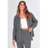 imagePRETTYGARDEN Womens 2 Piece Outfits Casual Corduroy Long Sleeve Button Down Jacket and Pants Tracksuit with Pockets