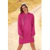 imagePRETTYGARDEN Womens 2024 Fall Fashion Hooded Sweatshirts Casual Long Sleeve Pullover Hoodie Dress