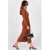 imagePRETTYGARDEN Womens 2024 Fall Maxi Dress Long Sleeve Deep V Neck Ruched Slit Casual Formal Elegant Party Cocktail Dresses Brick RedLarge