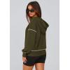 imagePRETTYGARDEN Womens 2026 Fall Hooded Sweatshirts Long Sleeve Half Zip Cropped Hoodies Pullover Winter Fashion ClothesArmy Green