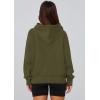 imagePRETTYGARDEN Womens 2026 Fall Hooded Sweatshirts Long Sleeve Half Zip Cropped Hoodies Pullover Winter Fashion ClothesStyle 2army Green
