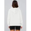 imagePRETTYGARDEN Womens 2026 Fall Hooded Sweatshirts Long Sleeve Half Zip Cropped Hoodies Pullover Winter Fashion ClothesStyle 2white
