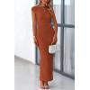 imagePRETTYGARDEN Womens 2026 Summer Formal Maxi Dresses Sleeveless One Shoulder Bodycon Ruched Mesh Wedding Guest Cocktail DressCaramel