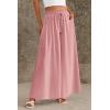 imagePRETTYGARDEN Womens 2026 Summer Wide Leg Palazzo Pants High Waisted Flowy Pockets Spring Casual Lounge Boho Beach TrousersPink