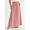 imagePRETTYGARDEN Womens 2026 Summer Wide Leg Palazzo Pants High Waisted Flowy Pockets Spring Casual Lounge Boho Beach TrousersPink