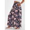 imagePRETTYGARDEN Womens 2026 Summer Wide Leg Palazzo Pants High Waisted Flowy Pockets Spring Casual Lounge Boho Beach TrousersPrint Navy Pink