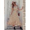 imagePRETTYGARDEN Womens Boho Floral Maxi Dress Summer Short Sleeve Wrap V Neck Long Flowy Beach Vacation Wedding Guest DressesBlue Pink Floral