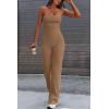 imagePRETTYGARDEN Womens Flare Jumpsuits Summer One Piece Outfits Strapless Tube Bodycon Yoga Pants Rompers