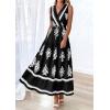 imagePRETTYGARDEN Womens Floral Maxi Dress 2026 Sleeveless Vneck Belt Ruffle Long Dresses Boho Summer Beach Vacation ClothesBlack