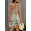imagePRETTYGARDEN Womens Floral V Neck Spaghetti Strap Button Down Sundress Swing Ruffle Summer Mini Short Dress