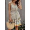 imagePRETTYGARDEN Womens Floral V Neck Spaghetti Strap Button Down Sundress Swing Ruffle Summer Mini Short Dress