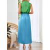 imagePRETTYGARDEN Womens Long Formal Satin Dress Mock Neck Sleeveless Side Slit Flowy Maxi Tank Dresses GreenSky BlueMedium