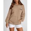 imagePRETTYGARDEN Womens Long Sleeve Hoodies 2024 Fall Fashion Outfits Solid Oversized Pullover Sweatshirts Clothes with Pockets