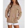 imagePRETTYGARDEN Womens Long Sleeve Hoodies 2024 Fall Fashion Outfits Solid Oversized Pullover Sweatshirts Clothes with Pockets
