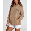 imagePRETTYGARDEN Womens Long Sleeve Hoodies 2024 Fall Fashion Outfits Solid Oversized Pullover Sweatshirts Clothes with Pockets