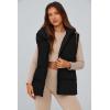 imagePRETTYGARDEN Womens Puffer Jacket Vests 2026 Fall Casual Sleeveless Stand Collar Zip Up Coats Warm Winter OuterwearBlack