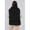 imagePRETTYGARDEN Womens Puffer Jacket Vests 2026 Fall Casual Sleeveless Stand Collar Zip Up Coats Warm Winter OuterwearBlack