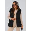 imagePRETTYGARDEN Womens Puffer Jacket Vests 2026 Fall Casual Sleeveless Stand Collar Zip Up Coats Warm Winter OuterwearBlack