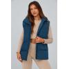 imagePRETTYGARDEN Womens Puffer Jacket Vests 2026 Fall Casual Sleeveless Stand Collar Zip Up Coats Warm Winter OuterwearDark Blue