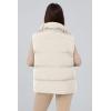 imagePRETTYGARDEN Womens Puffer Jacket Vests 2026 Fall Casual Sleeveless Stand Collar Zip Up Coats Warm Winter OuterwearWhite