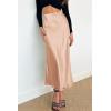 imagePRETTYGARDEN Womens Satin Skirts Dressy Casual 2026 Fall High Waisted Cocktail Wedding Flowy Elegant A Line Midi SkirtChampagne