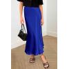 imagePRETTYGARDEN Womens Satin Skirts Dressy Casual 2026 Fall High Waisted Cocktail Wedding Flowy Elegant A Line Midi SkirtRoyal Blue