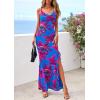 imagePRETTYGARDEN Womens Summer Beach Wedding Guest Dress Bodycon Floral Maxi Dresses 2026 Spring Tropical Vacation SundressesBlue Pink Floral