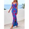 imagePRETTYGARDEN Womens Summer Beach Wedding Guest Dress Bodycon Floral Maxi Dresses 2026 Spring Tropical Vacation SundressesBlue Pink Floral