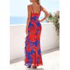 imagePRETTYGARDEN Womens Summer Beach Wedding Guest Dress Bodycon Floral Maxi Dresses 2026 Spring Tropical Vacation SundressesBlue Red Floral