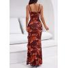 imagePRETTYGARDEN Womens Summer Beach Wedding Guest Dress Bodycon Floral Maxi Dresses 2026 Spring Tropical Vacation SundressesBrown Floral