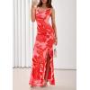 imagePRETTYGARDEN Womens Summer Beach Wedding Guest Dress Bodycon Floral Maxi Dresses 2026 Spring Tropical Vacation SundressesPink Red Floral