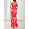 imagePRETTYGARDEN Womens Summer Beach Wedding Guest Dress Bodycon Floral Maxi Dresses 2026 Spring Tropical Vacation SundressesPink Red Floral