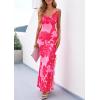 imagePRETTYGARDEN Womens Summer Beach Wedding Guest Dress Bodycon Floral Maxi Dresses 2026 Spring Tropical Vacation SundressesPink Rose Red Floral
