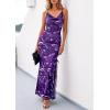 imagePRETTYGARDEN Womens Summer Beach Wedding Guest Dress Bodycon Floral Maxi Dresses 2026 Spring Tropical Vacation SundressesPurple Floral