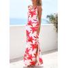 imagePRETTYGARDEN Womens Summer Beach Wedding Guest Dress Bodycon Floral Maxi Dresses 2026 Spring Tropical Vacation SundressesWhite Red Floral
