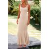 imagePRETTYGARDEN Womens Summer Bodycon Long Maxi Dress Sleeveless Scoop Neck Ribbed Knit Mermaid Cocktail Party Dresses