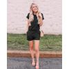 imagePRETTYGARDEN Womens Summer Casual Off Shoulder Rompers Short Sleeve Loose One Piece Jumpsuit with Pockets