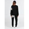 imagePRETTYGARDEN Womens Two Piece Striped Outfits Casual Long Sleeve Top and Sweatpants Matching Tracksuit Jogger Set