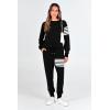 imagePRETTYGARDEN Womens Two Piece Striped Outfits Casual Long Sleeve Top and Sweatpants Matching Tracksuit Jogger Set