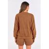 imagePRETTYGARDEN Womens Two Piece Tracksuit Outfits 2024 Fall Zip Up Fleece Jacket And Shorts Matching Lounge Sets BrownMedium