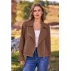 imagePRETTYGARDEN Womens Winter Moto Jacket Faux Suede Long Sleeve Zip Up Pockets Short Coat Y2K Fall Fashion Dressy Outerwear