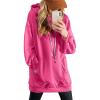 imagePRETTYGARDEN Womens 2024 Fall Fashion Hooded Sweatshirts Casual Long Sleeve Pullover Hoodie Dress